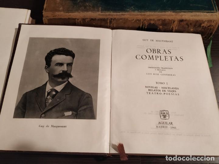 Libros de segunda mano: GUY DE MAUPASSANT - AGUILAR OBRAS COMPLETAS 1961 - Foto 3