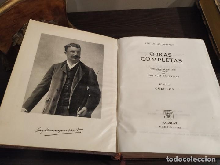 Libros de segunda mano: GUY DE MAUPASSANT - AGUILAR OBRAS COMPLETAS 1961 - Foto 4