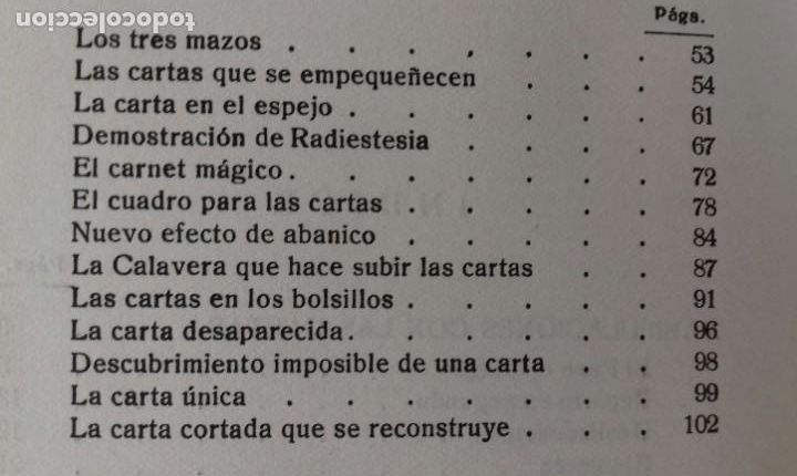 Libros de segunda mano: LA MAGIA DE LAS CARTAS, 2&ordf; PARTE . SINTES 1951. - Foto 4