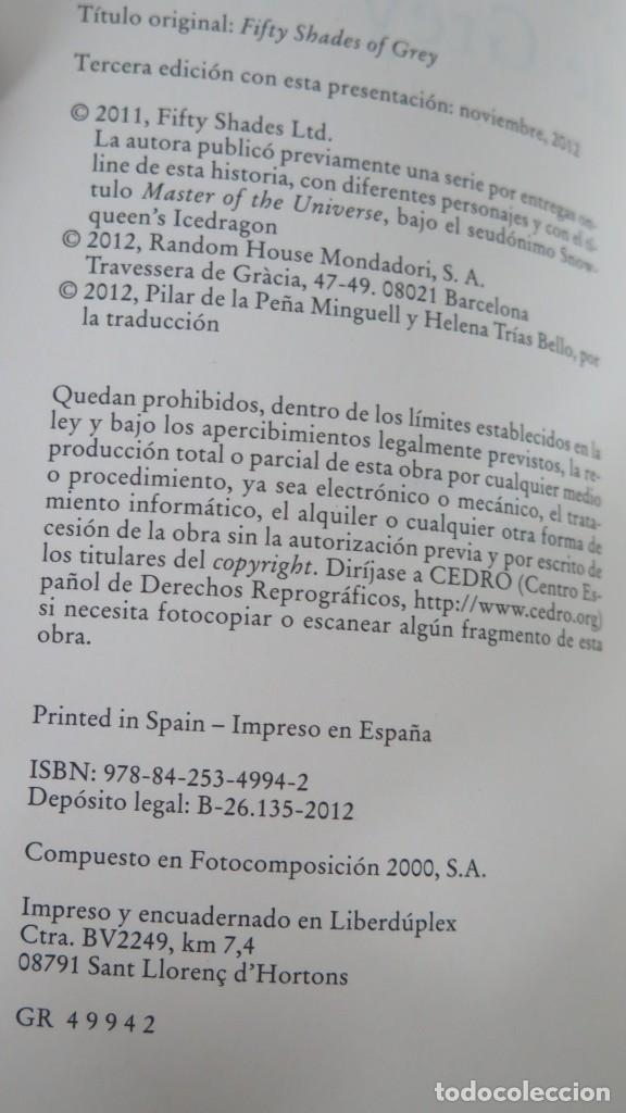 Libros de segunda mano: TRILOGIA CINCUENTA SOMBRAS. E.L.JAMES - Foto 3