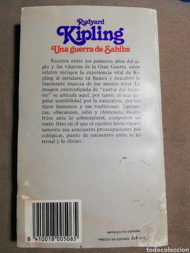 Libros de segunda mano: UNA GUERRA DE SAHIBS. RUDYARD KIPLING - Foto 2