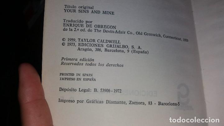 Libros de segunda mano: Libro TAYLOR CALDWELL TUS PECADOS Y LOS MIOS - Foto 2