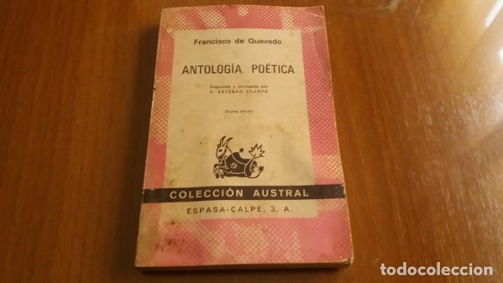 Libros de segunda mano: Libro ANTOLOGIA POETICA Francisco de Quevedo - Foto 1