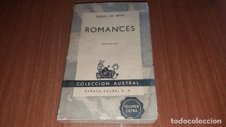 Libros de segunda mano: Libro ROMANCES DUQUE DE RIVAS - Foto 1