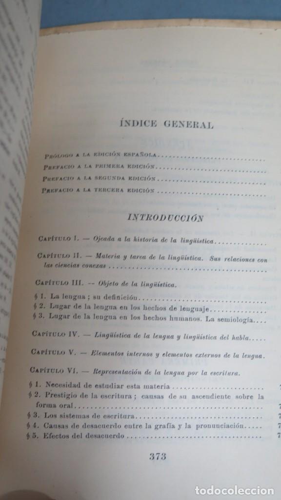 Libros de segunda mano: CURSO DE LING&Uuml;&Iacute;STICA GENERAL. FERDINAND DE SAUSSURE - Foto 2