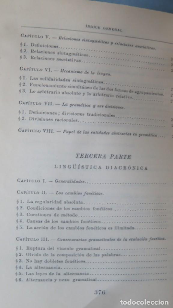 Libros de segunda mano: CURSO DE LING&Uuml;&Iacute;STICA GENERAL. FERDINAND DE SAUSSURE - Foto 5
