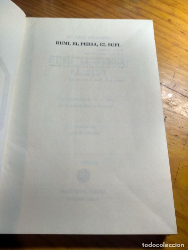 Libros de segunda mano: RUMI, EL PERSA, EL SUFI. EDITORIAL PAIDOS. 1A EDICI&Oacute;N 1876. - Foto 3