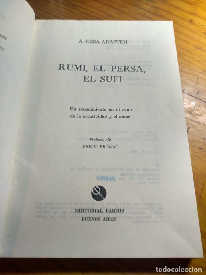 Libros de segunda mano: RUMI, EL PERSA, EL SUFI. EDITORIAL PAIDOS. 1A EDICI&Oacute;N 1876. - Foto 4