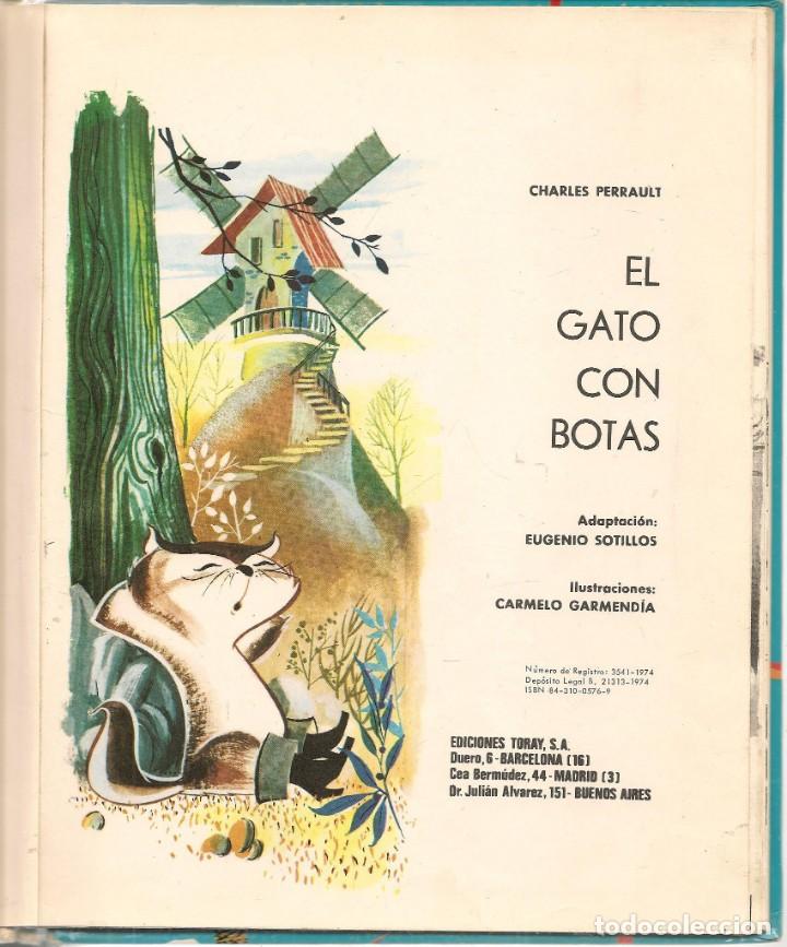 Libros de segunda mano: EL GATO CON BOTAS. CUENTOS CL&Aacute;SICOS TORAY, 1976.(B/A18) - Foto 3