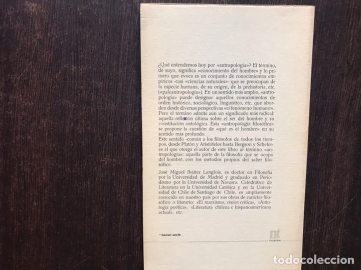 Libros de segunda mano: Introducci&oacute;n a la antropolog&iacute;a. J. M. Ib&aacute;&ntilde;ez - Foto 2