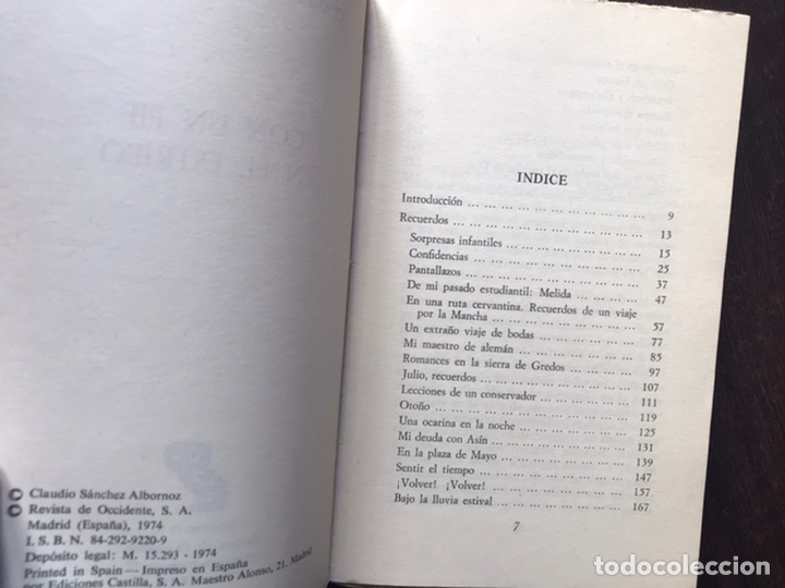 Libros de segunda mano: Con un pie en el estribo. Claudio S&aacute;nchez albornoz - Foto 4
