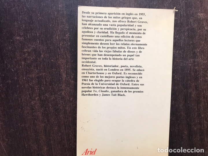 Libros de segunda mano: Los mitos griegos. Robert graves. Ariel - Foto 2