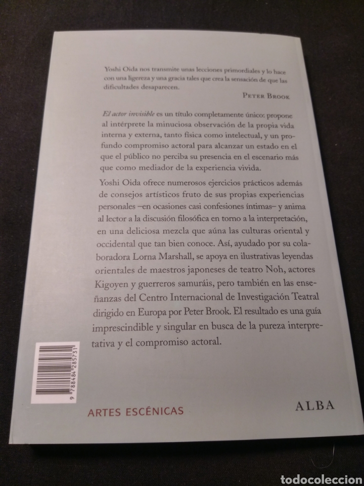 Libros de segunda mano: El actor invisible. Yoshi Oida, Lorna Marshall - Foto 3
