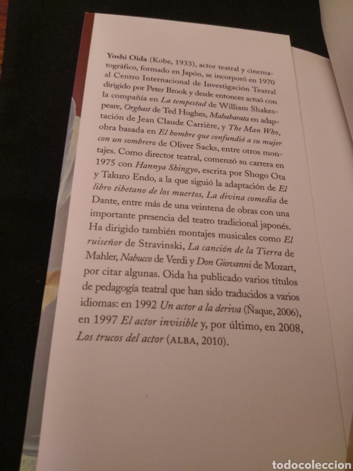 Libros de segunda mano: El actor invisible. Yoshi Oida, Lorna Marshall - Foto 4