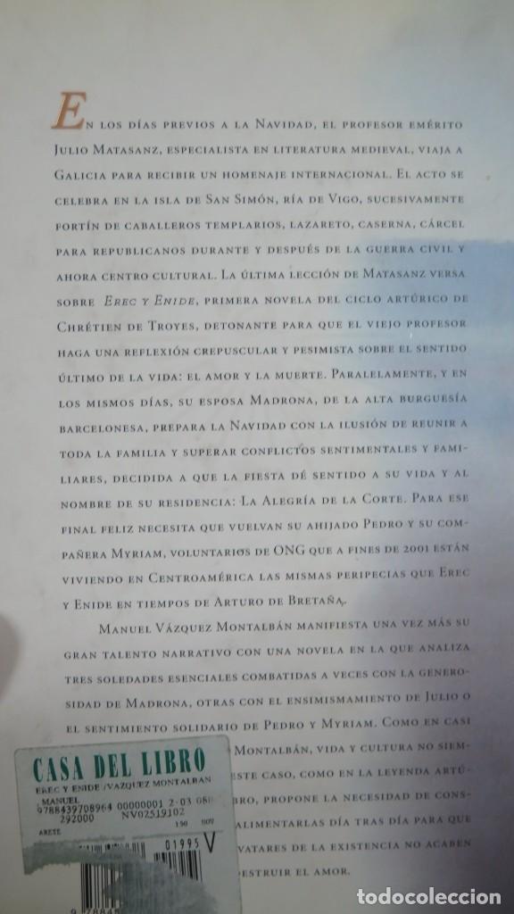 Libros de segunda mano: EREC Y ENIDE. MANUEL VAZQUEZ MONTALBAN - Foto 3