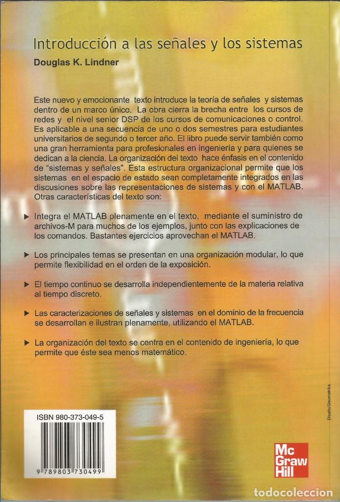 Libros de segunda mano: Introducci&oacute;n a las se&ntilde;ales y los sistemas. D. K. Lindner. - Foto 2