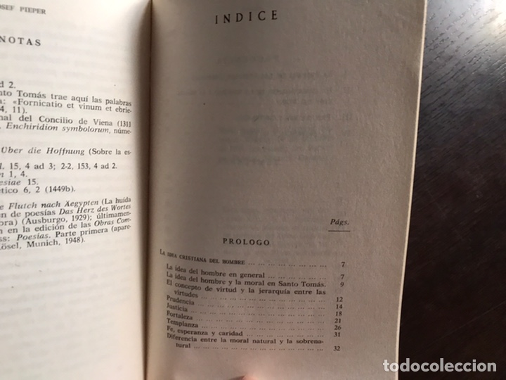 Libros de segunda mano: Prudencia y templanza. Josef Pieper. Rialp. Dif&iacute;cil - Foto 3