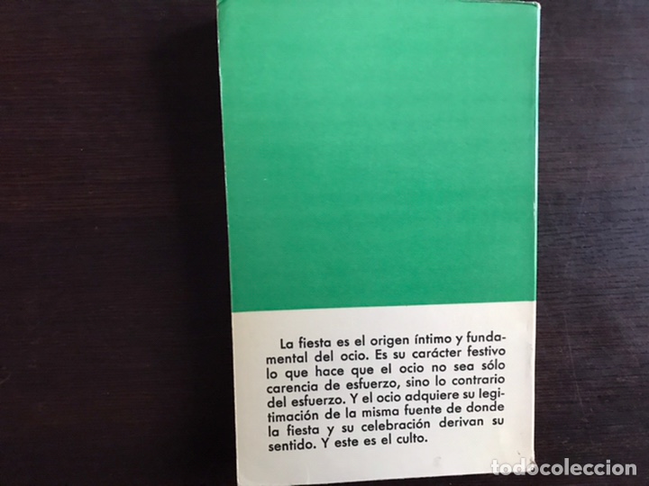 Libros de segunda mano: El ocio y la vida intelectual. Josef Pieper. Rialp. Dif&iacute;cil - Foto 2