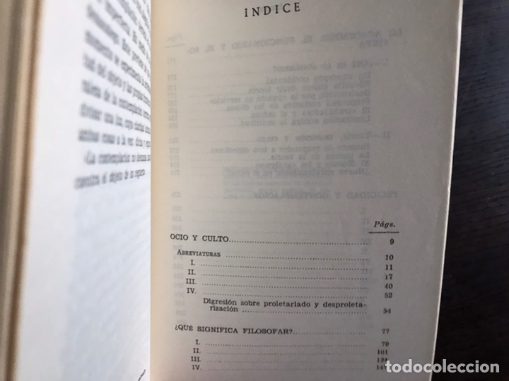 Libros de segunda mano: El ocio y la vida intelectual. Josef Pieper. Rialp. Dif&iacute;cil - Foto 3