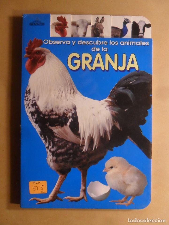 Libros de segunda mano: OBSERVA Y DESCUBRE LOS ANIMALES DE LA GRANJA - GRAFALCO - 1998 - Foto 1