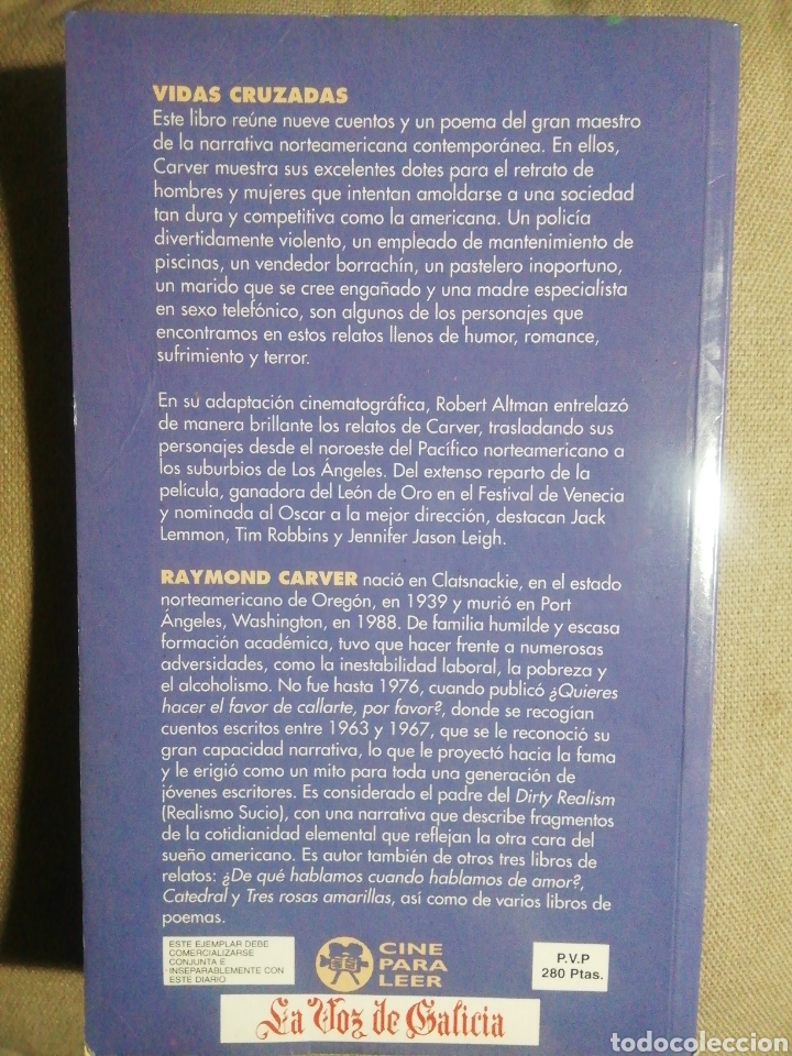 Libros de segunda mano: VIDAS CRUZADAS. RAYMOND CARVER - Foto 2