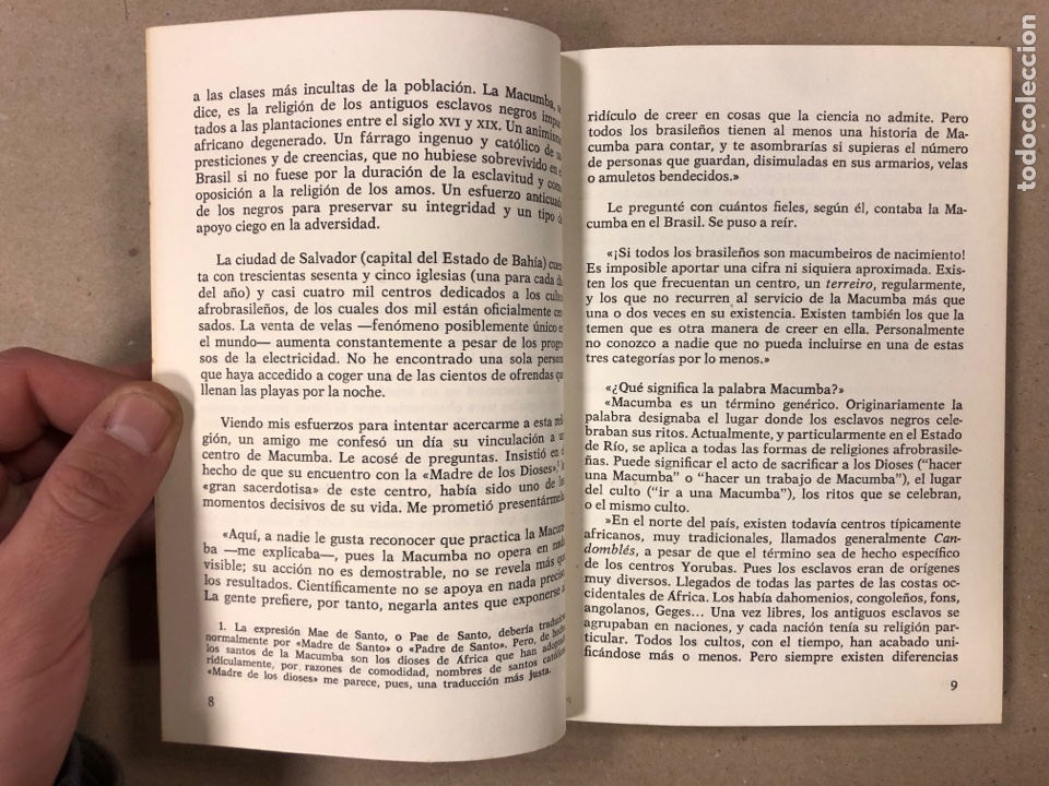Libros de segunda mano: MACUMBA, PODER DE LA MAGIA NEGRA. SERGE BRAMLY.SAGITARIO DE EDICIONES 1976. - Foto 3