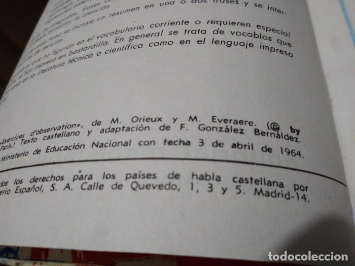 Libros de segunda mano: Libro EJERCICIOS DE OBSERVACI&Oacute;N a&ntilde;o 1964 editorial Magisterio espa&ntilde;ol - Foto 2