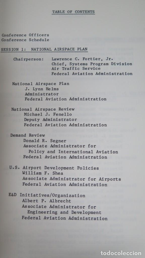 Libros de segunda mano: 27TH ANNUAL AIR TRAFFIC CONTROL ASSOCIATION FALL CONFERENCE. PROCEEDINGS. 1982 - Foto 2