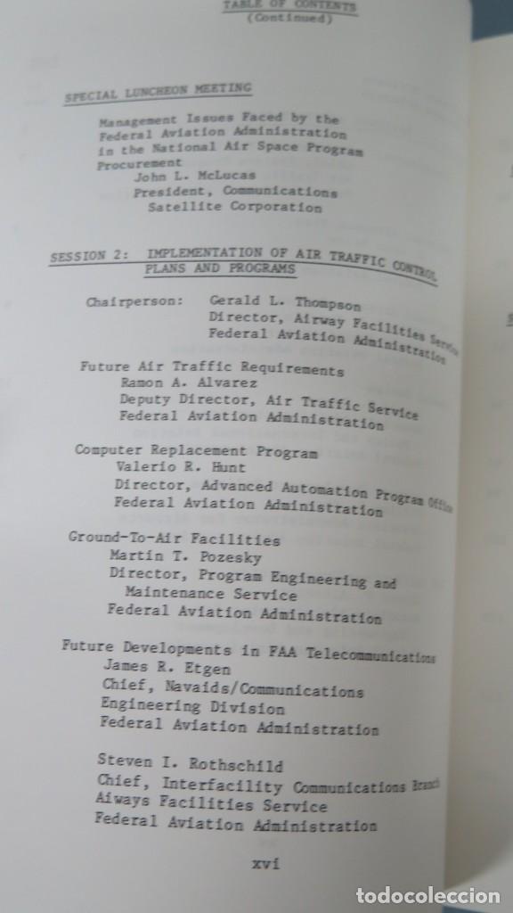 Libros de segunda mano: 27TH ANNUAL AIR TRAFFIC CONTROL ASSOCIATION FALL CONFERENCE. PROCEEDINGS. 1982 - Foto 3