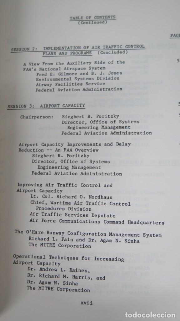 Libros de segunda mano: 27TH ANNUAL AIR TRAFFIC CONTROL ASSOCIATION FALL CONFERENCE. PROCEEDINGS. 1982 - Foto 4