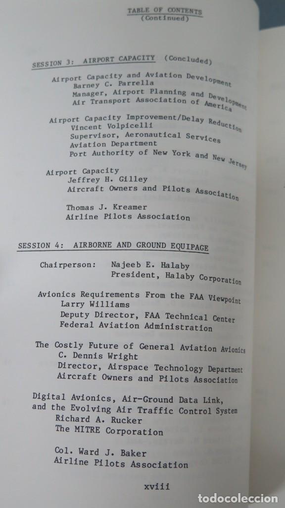 Libros de segunda mano: 27TH ANNUAL AIR TRAFFIC CONTROL ASSOCIATION FALL CONFERENCE. PROCEEDINGS. 1982 - Foto 5