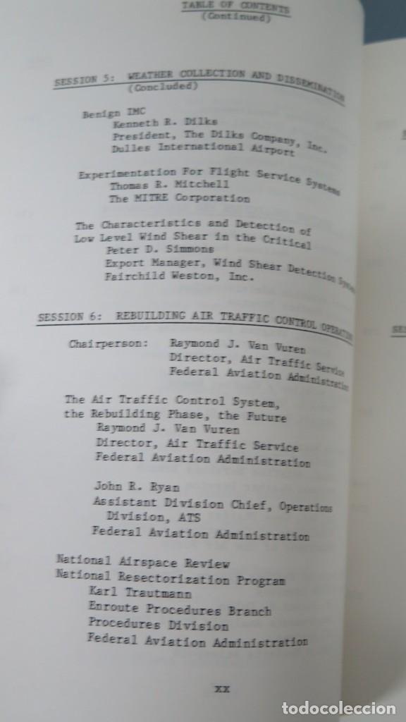Libros de segunda mano: 27TH ANNUAL AIR TRAFFIC CONTROL ASSOCIATION FALL CONFERENCE. PROCEEDINGS. 1982 - Foto 7