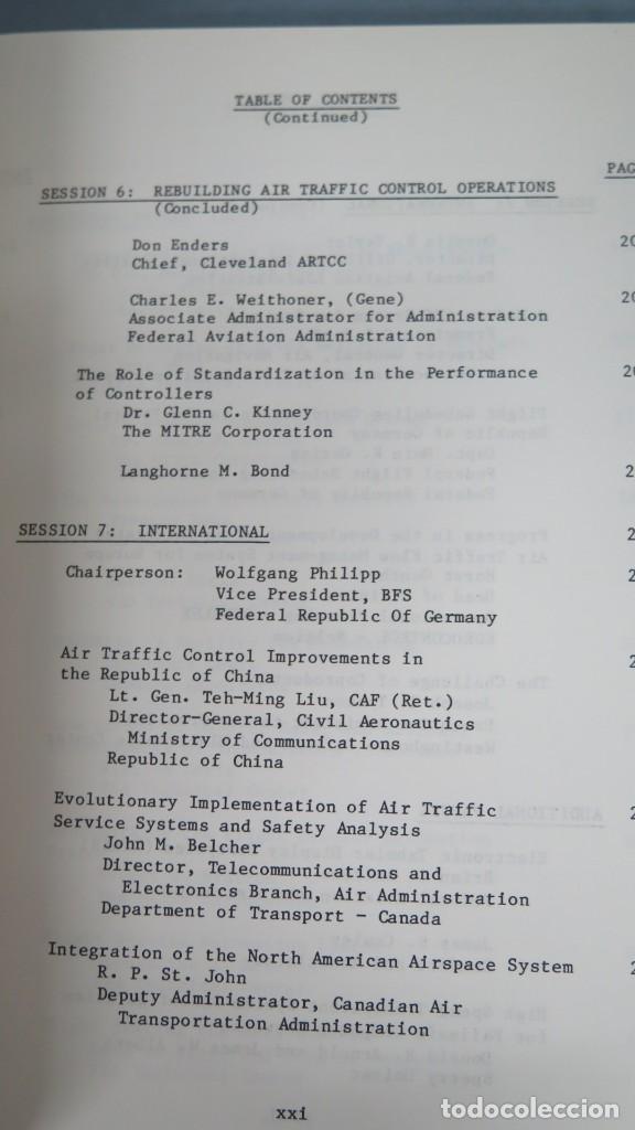 Libros de segunda mano: 27TH ANNUAL AIR TRAFFIC CONTROL ASSOCIATION FALL CONFERENCE. PROCEEDINGS. 1982 - Foto 8