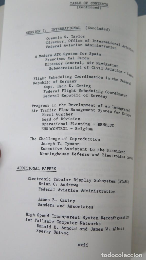 Libros de segunda mano: 27TH ANNUAL AIR TRAFFIC CONTROL ASSOCIATION FALL CONFERENCE. PROCEEDINGS. 1982 - Foto 9