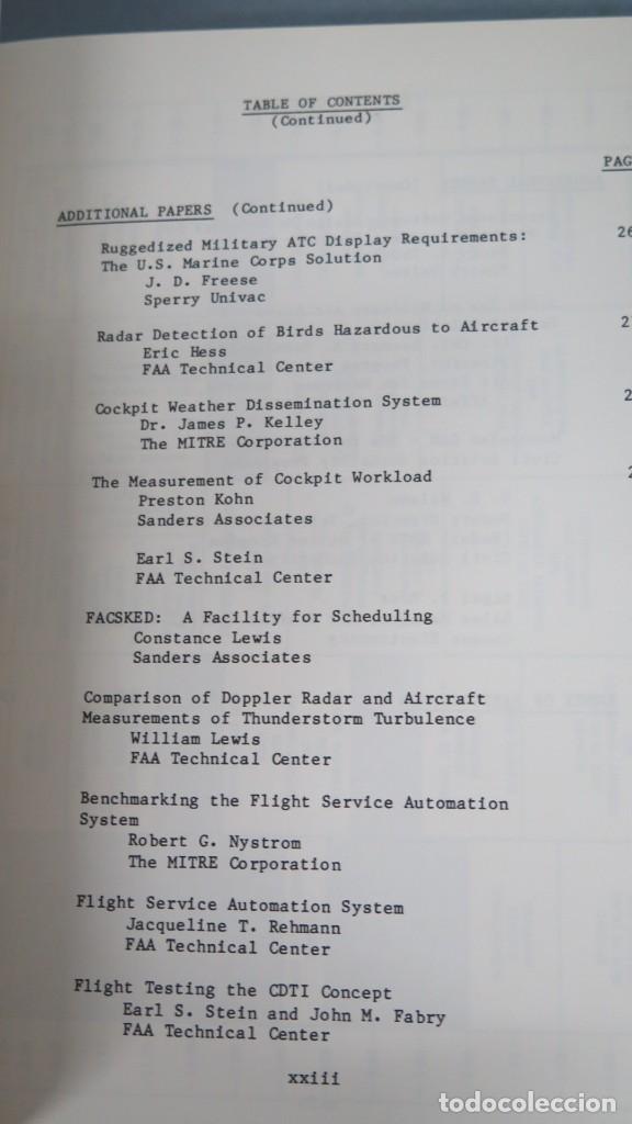 Libros de segunda mano: 27TH ANNUAL AIR TRAFFIC CONTROL ASSOCIATION FALL CONFERENCE. PROCEEDINGS. 1982 - Foto 10