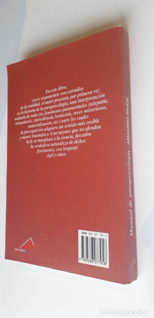 Libros de segunda mano: MANUAL DE PARAPSICOLOGIA - ARMANDO PAVESE - Foto 3