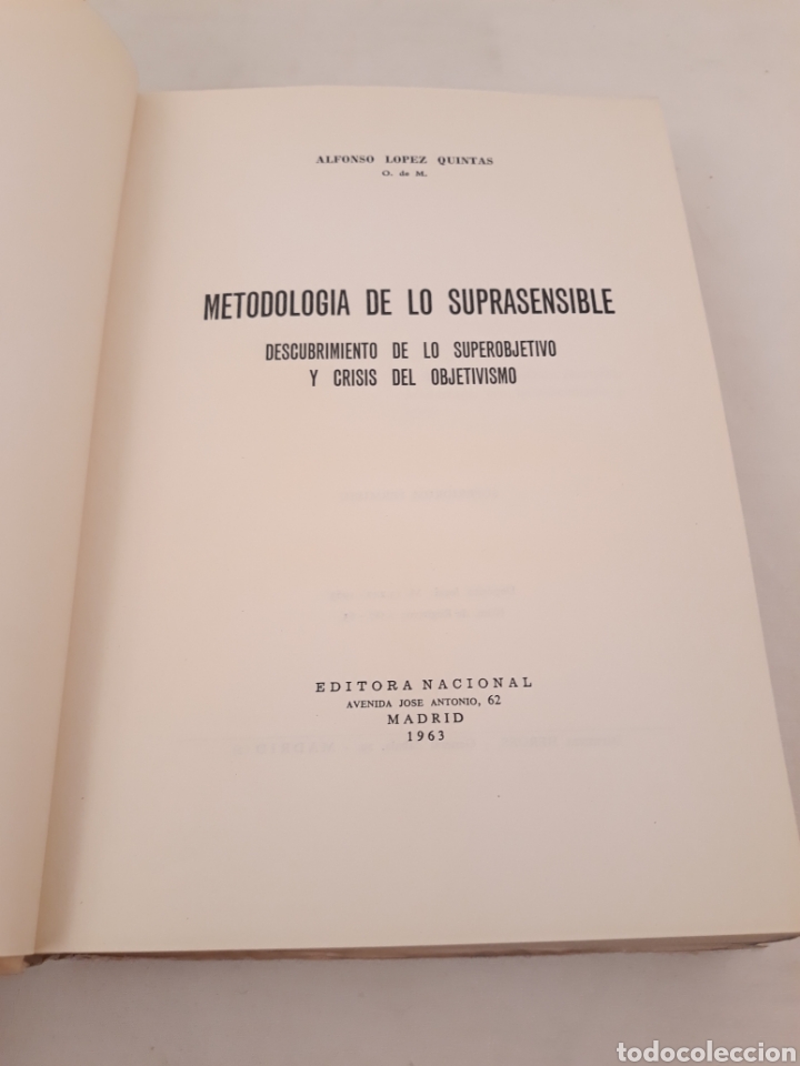 Libros de segunda mano: Metodologia de lo suprasensible. Editora Nacional - Foto 3
