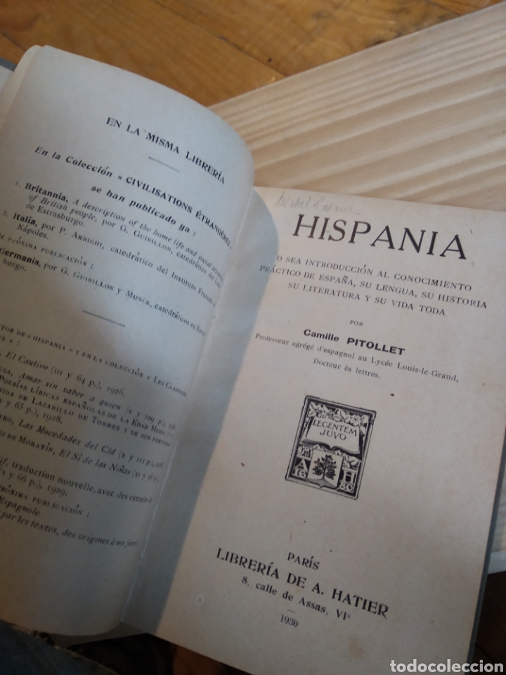 Libros de segunda mano: HISPANIA. LIBRAIRE HATIER. CAMILLE PITOLLET #3452 - Foto 3