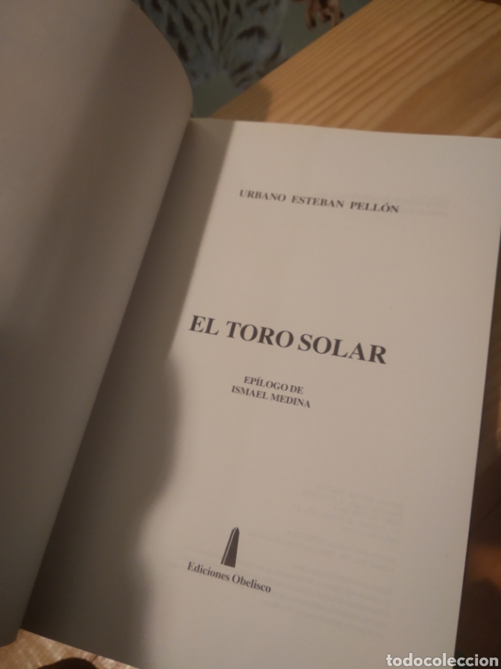 Libros de segunda mano: EL TORO SOLAR. URBANO ESTEBAN PELLON #3393 - Foto 2