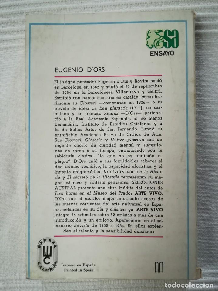 Libros de segunda mano: Arte vivo de Eugenio dOrs 1976 - Foto 4