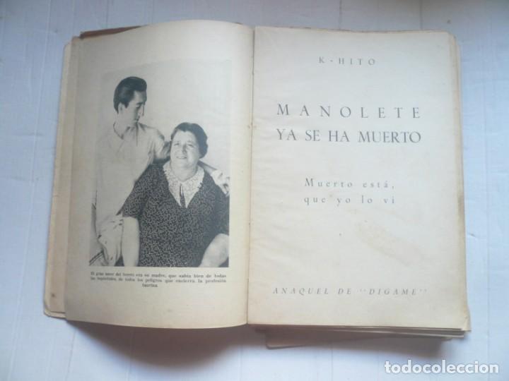 Libros de segunda mano: Manolete ya se ha muerto - Foto 2