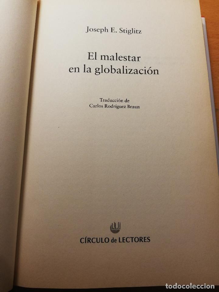 Libros de segunda mano: EL MALESTAR EN LA GLOBALIZACI&Oacute;N (JOSEPH E. STIGLITZ) - Foto 2