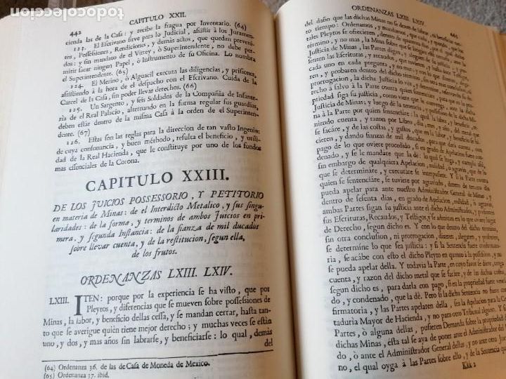 Libros de segunda mano: GAMBOA: COMENTARIOS A LAS ORDENANZAS DE MINAS, (FACS&Iacute;MIL) - Foto 8