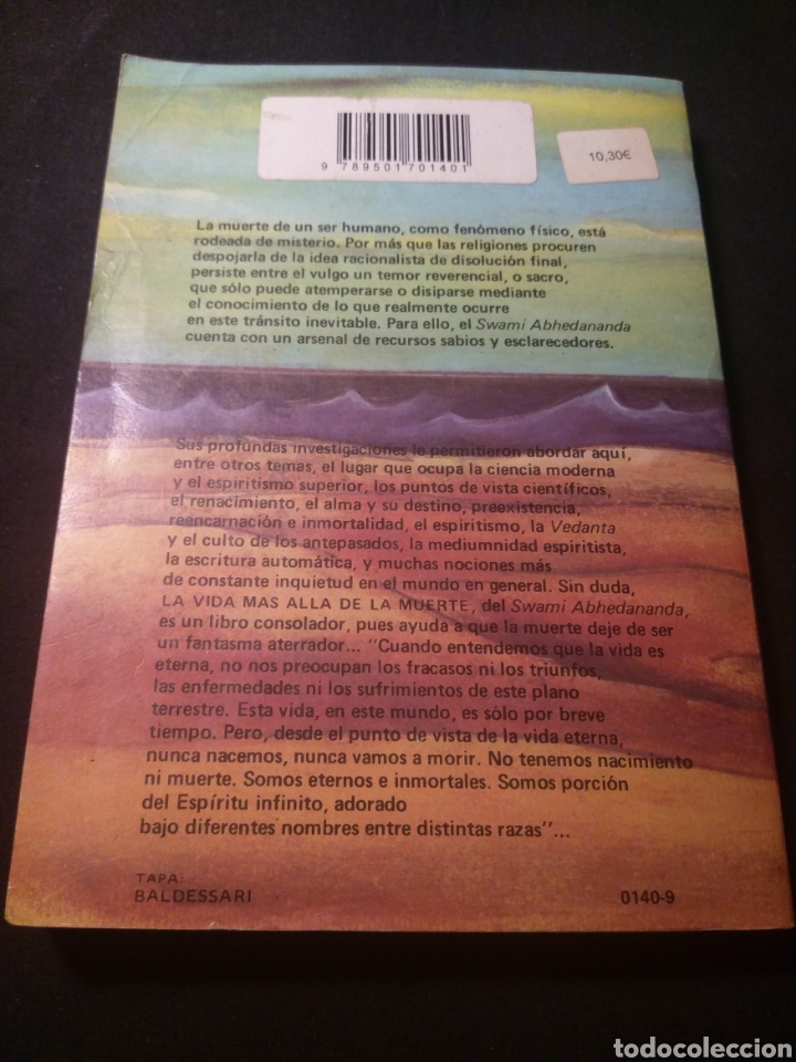 Libros de segunda mano: La vida m&aacute;s all&aacute; de la muerte. Swami Abhedananda - Foto 3