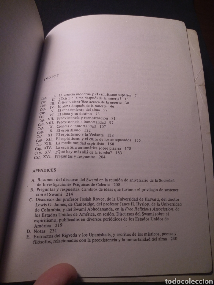 Libros de segunda mano: La vida m&aacute;s all&aacute; de la muerte. Swami Abhedananda - Foto 4