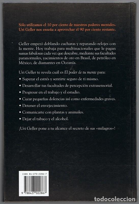 Libros de segunda mano: EL PODER DE TU MENTE URI GELLER & JANE STRUTHERS - Foto 2