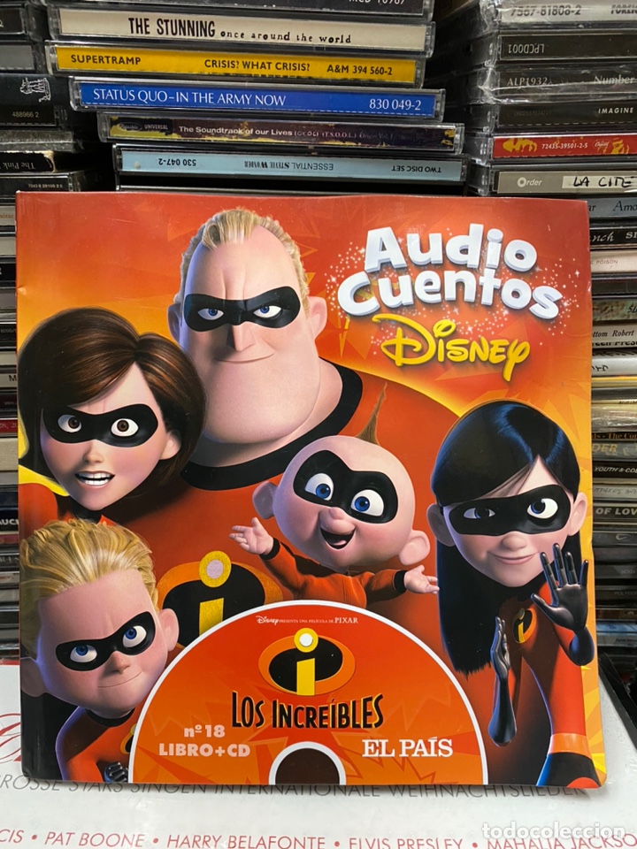 Libros de segunda mano: Audio cuentos Disney los incre&iacute;bles