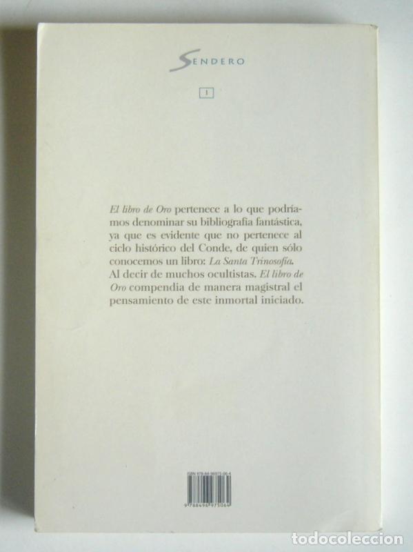 Libros de segunda mano: EL LIBRO DE ORO - ENSE&Ntilde;ANZAS DEL MAESTRO - CONDE DE SAINT GERMAIN - Foto 2