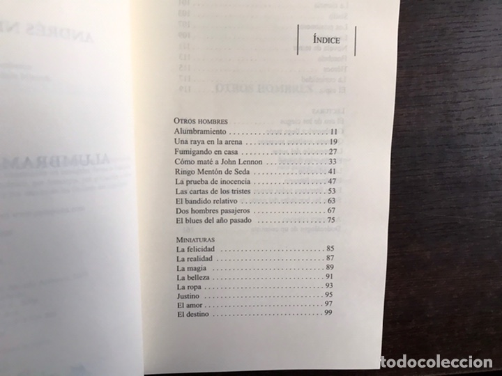 Libros de segunda mano: Alumbramiento. Cuentos. Andr&eacute;s Neuman - Foto 4