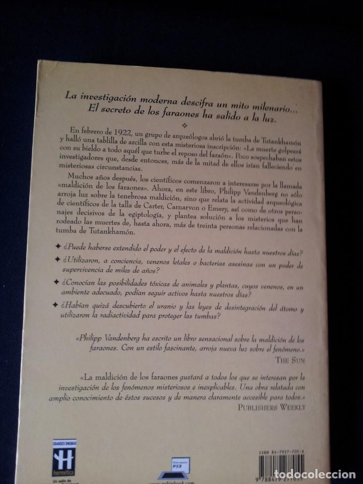 Libros de segunda mano: PHILIPP VANDENBERG - LA MALDICION DE LOS FARAONES - EDICIONES ROBINBOOK 2004 - Foto 2